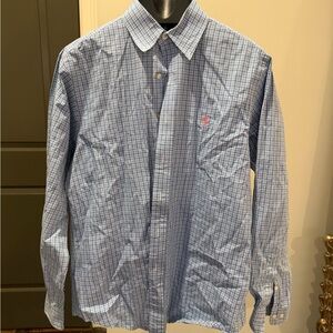 Ralph Lauren Blue Plaid Men's Button-down Shirt